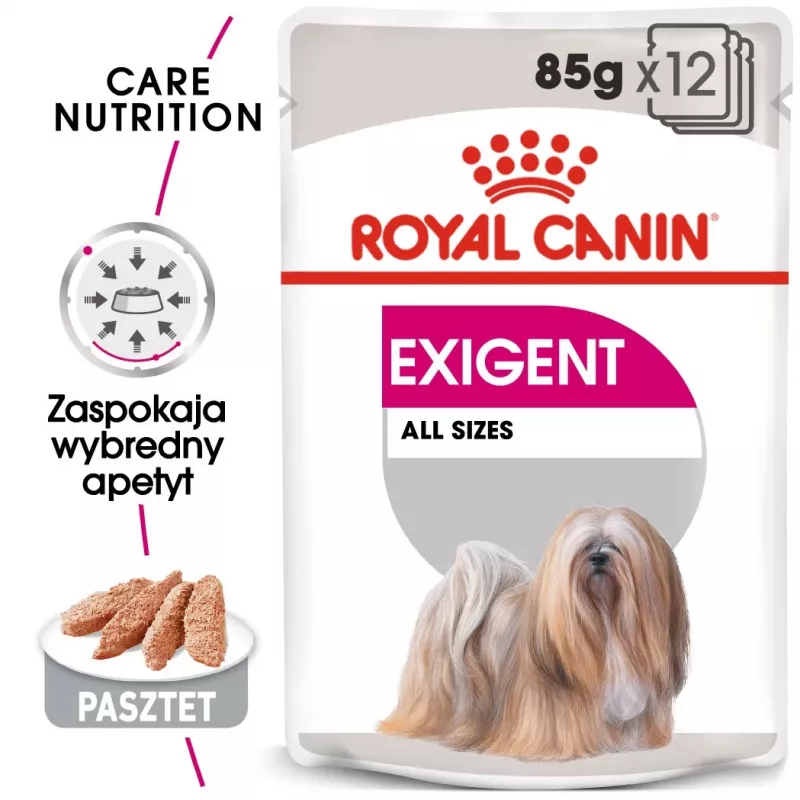 Comida húmeda para perros Royal Canin Exigent Meat Universal 12×85 g — aves, adulto, para perros exigentes