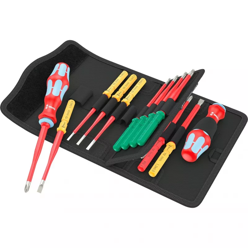 Wera Kraftform Kompakt VDE acero inoxidable 17 juego de destornilladores extra finos (05006631001)