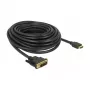 Adaptador de cable de vídeo DeLOCK 85587 10 m HDMI Tipo A DVI-D Negro