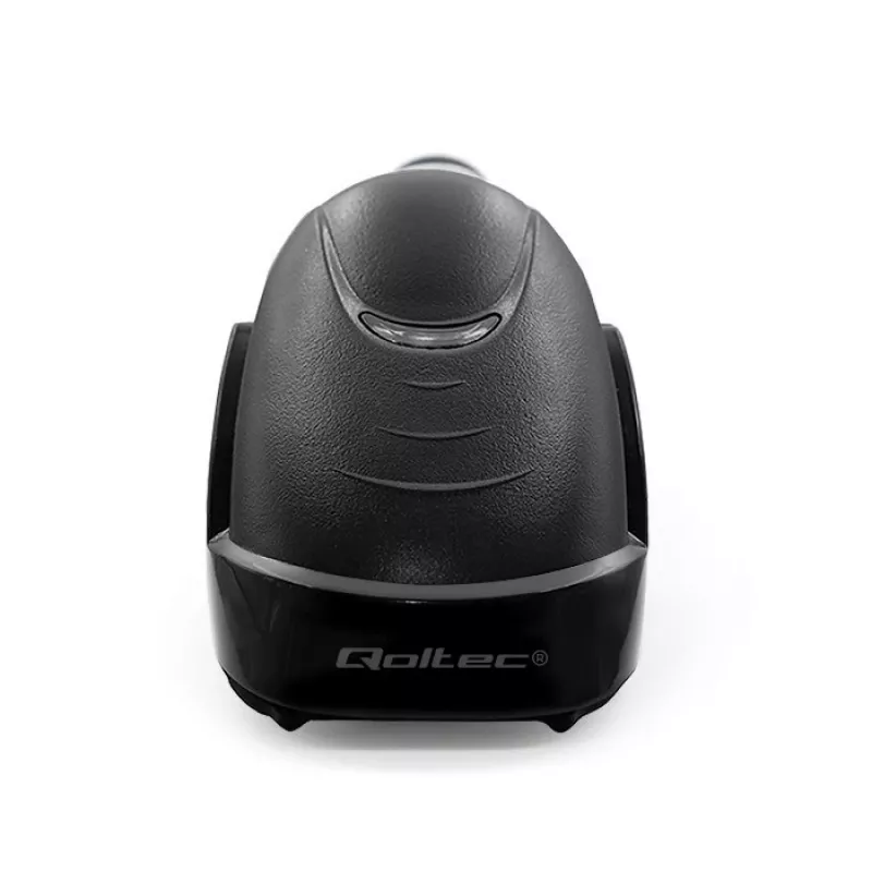 Lector de códigos de barras láser 1D Qoltec | USB | negro