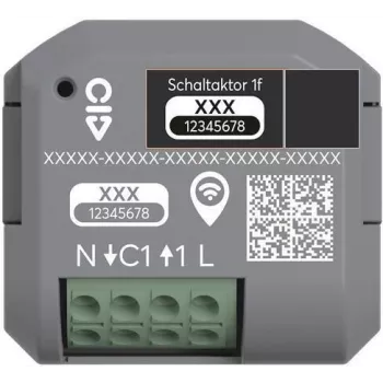 BUSCH JAEGER BJ 62811 U-WL actuador de conmutación 1 canal UP Wireless (2CKA006710A0032)
