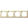 GIRA marco 4 elementos 021401 Standard 55 blanco crema 021401