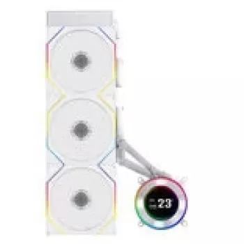 Refrigeración líquida todo en uno Lian Li Hydroshift II LCD-C 360TL — ventilador de 120 mm, 200–2600 rpm, FDB, blanco