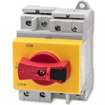 Qoltec 52611 Seccionador DC con función de bloqueo | interruptor principal | 1200 V | 32 A | 8 kV | 4P