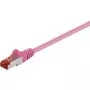 Goobay 92456 Cable de red 0,15 m Cat6 S/FTP (S-STP) magenta (92456)