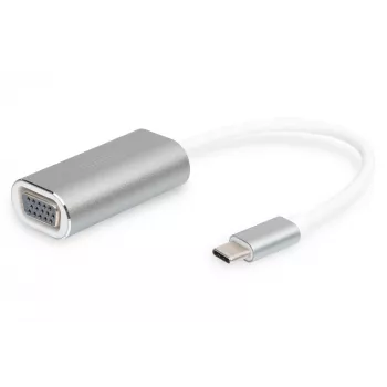 DIGITUS DA-70837 adaptador VGA 1080p FHD a USB 3.0 Type-C, aluminio