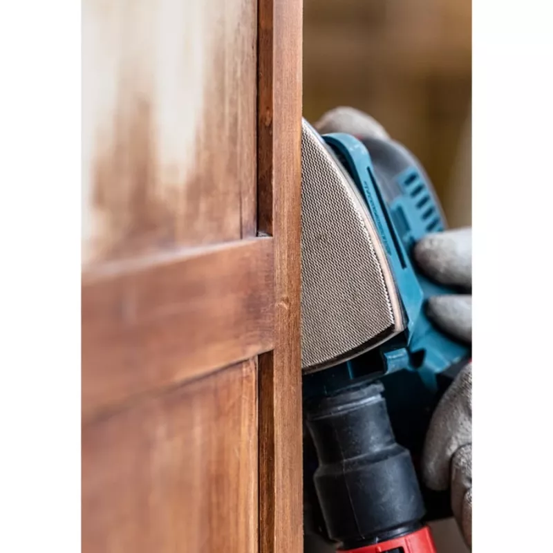 Set de malla de lijar Bosch 2608901208, 10 piezas, para madera y barniz