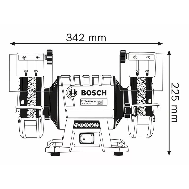 LIJADORA DE SOBREMESA FI 150/20 MM 350W GBG 35-15 BOSCH