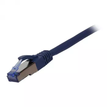 Cable de red RJ45 - CAT6A 500 MHz - 0,25 m - azul - S-STP (S/FTP) - AWG27 - LSZH - Synergy 21