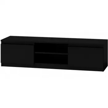 Mueble TV Topeshop RTV140 CZARNY con 2 estantes