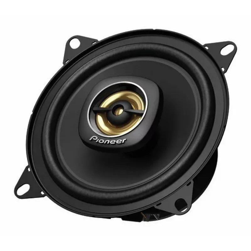 Pioneer TS-A1081F. Tipo de altavoz: 2 vías, potencia máxima: 230 W, potencia nominal: 50 W. Profundidad de montaje: 5,4 cm, diámetro del woofer: 10,2 cm, tweeter