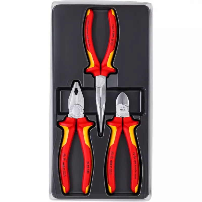 Juego de herramientas de mecánico Knipex 00 20 12 3 herramientas