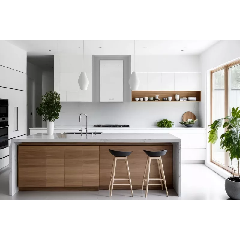 Akpo WK-12 Carmen blanco semimate T800 Campana extractora LED lineal