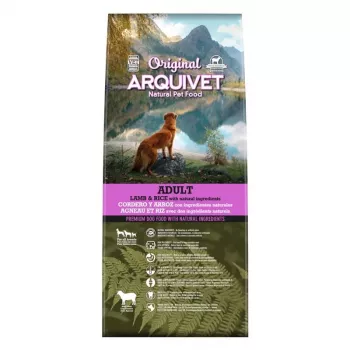 Comida seca para perros ARQUIVET Original Adult cordero con arroz 12 kg — 26 % proteína, 14 % grasa, 9 % humedad