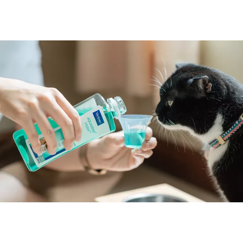 Solución de higiene bucal VIRBAC VET AQUADENT 250 ml para mascotas