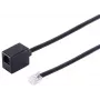 Cable alargador telefónico ShiverPeaks 70230-6/6 — modular RJ ISDN, cableado 6/6, conector Western