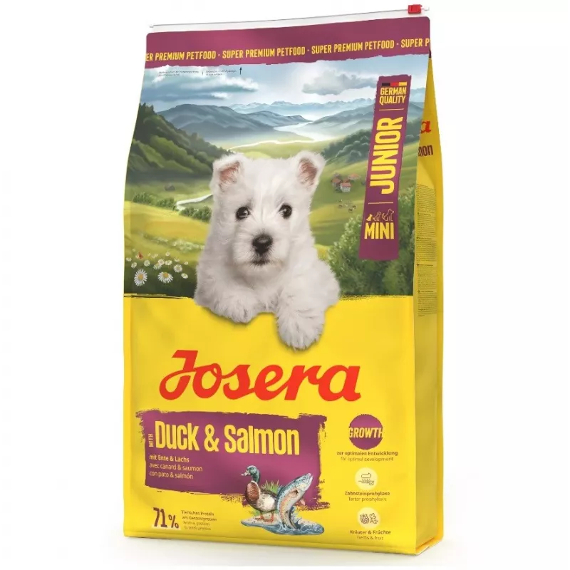 JOSERA Mini Junior Duck & Salmon comida seca para perros 900 g