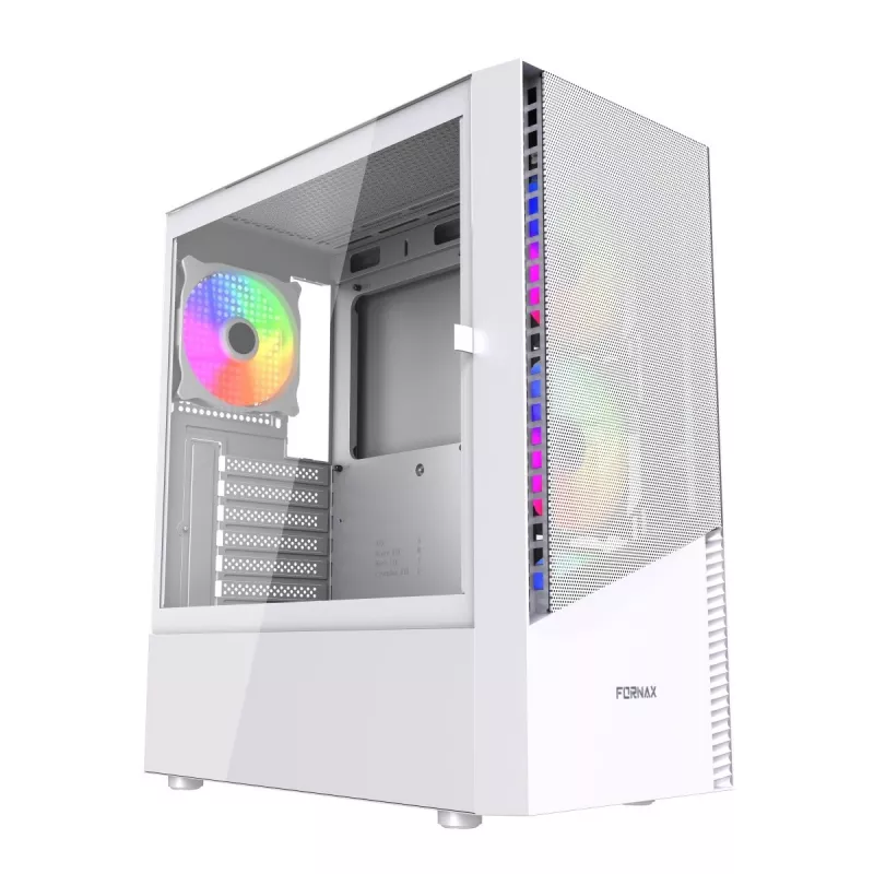 Caja PC semitorre Fornax 4300 ATX blanca