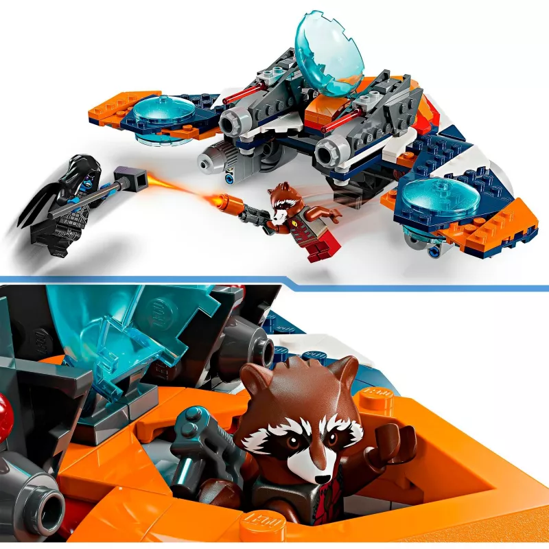 Juguete de construcción LEGO Marvel Super Heroes Nave espacial Rocket 76278 – Set Rocket y Ronan