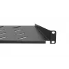 Bandeja Extralink SHELF 1U para armarios de pared de 19 pulgadas, 1U, 300 mm, negra, metal