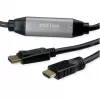 Adaptador de cable de vídeo ROLINE 11.04.5776 7.5m HDMI Type-A DisplayPort negro