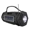 Tracer Explorer TRAGLO47616 altavoz Bluetooth portátil, TWS, Bluetooth 5.3, 15 W RMS, radio FM, linterna, panel solar, powerbank de 1800 mAh, microSD, negro