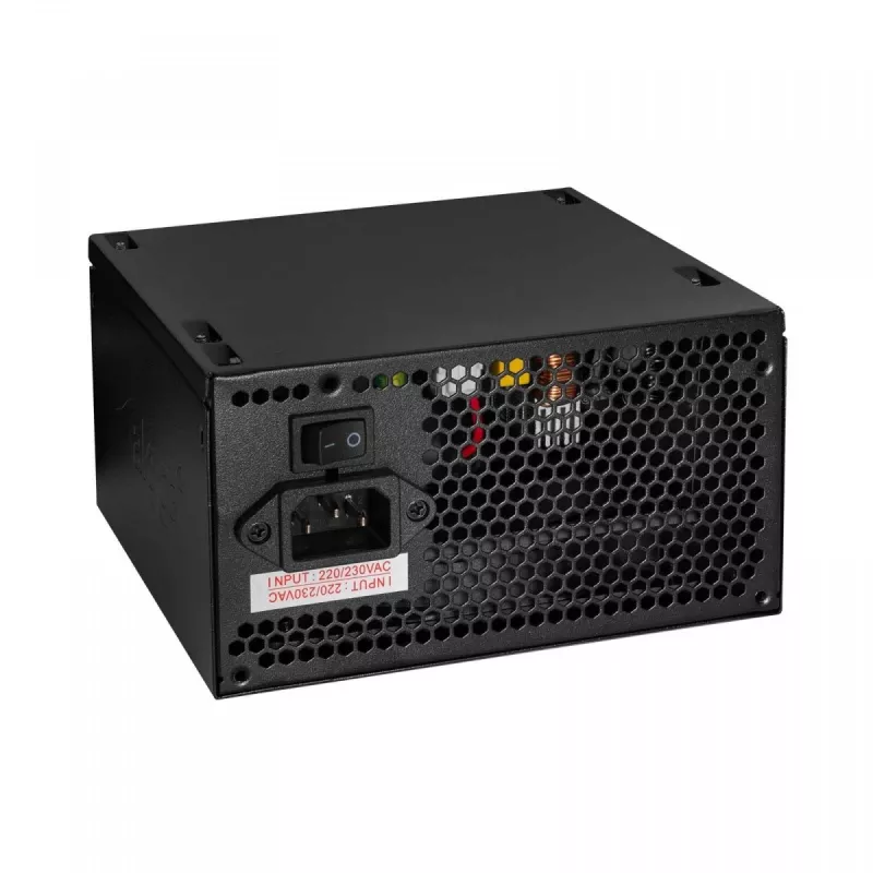 Fuente de alimentación ATX Akyga Classic AK-C1-600 600 W, 80 PLUS, PFC activa, ventilador de 120 mm