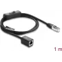 Cable de red DELOCK RJ45 ST < BU con interruptor en línea Cat.6 F/UTP 1 m
