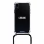 Lookabe funda de móvil con collar para iPhone XR, dorado/negro