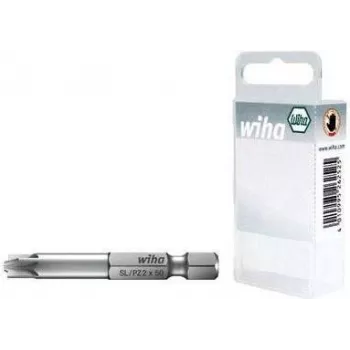 Punta de destornillador Wiha Plus/Minus SL/PZ 1, acero cromo-vanadio, templada, E 6,3, 1 ud. (36082)