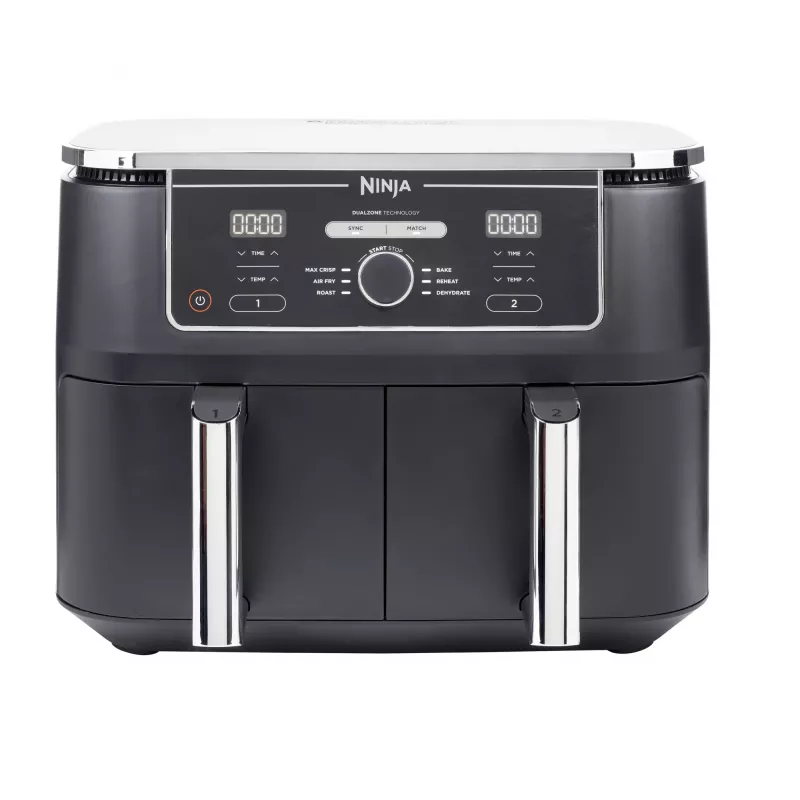 Ninja AF400EU freidora de aire doble 9,5 L independiente 2470 W freidora de aire negro