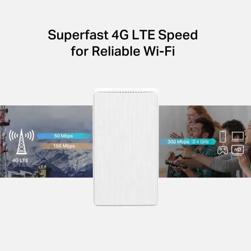 Router inalámbrico Mercusys MB112-4G 300 Mbit/s 2.4 GHz blanco