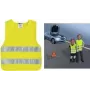 Chaleco de seguridad infantil IWH chaleco de emergencia para niños 540303, amarillo fluorescente, 100% poliéster