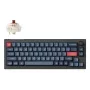 Teclado mecánico Keychron V2 MAX con interruptores Gateron Jupiter Brown, negro, distribución US