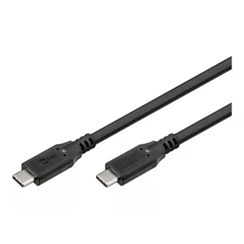 Cable USB-C a USB-C 3.2 Gen2, 10 Gbit/s, 1 m, negro, Power Delivery 3.0, 100W, 4K, 60 Hz