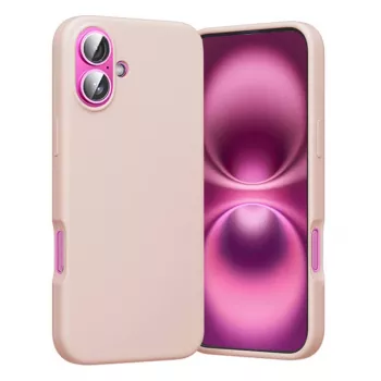 Funda MagSafe Vention KUHP0-10 para iPhone 16, rosa, compatible con MagSafe, funda protectora delgada