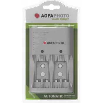 Cargador de pilas AgfaPhoto ACCUCharger Value Energy AA/AAA/9V 140-849959 - pila - bloque de 9V