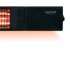 Calefactor infrarrojo SUNRED RDS-15W-B Fortuna Wall 1500 W, negro, IP55, montaje en pared