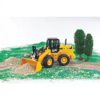 Pala cargadora articulada BRUDER FR 130, construcción ABS, negro, para niños a partir de 3 años