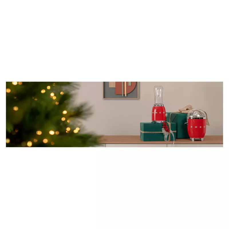 Exprimidor eléctrico de cítricos Smeg CJF11RDEU 70 W Rojo Acero inoxidable