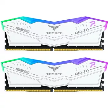DIMM 32 GB DDR5-6000 (2x 16 GB) kit dual, memoria blanca, FF4D532G6000HC30DC01, Delta RGB, INTEL XMP