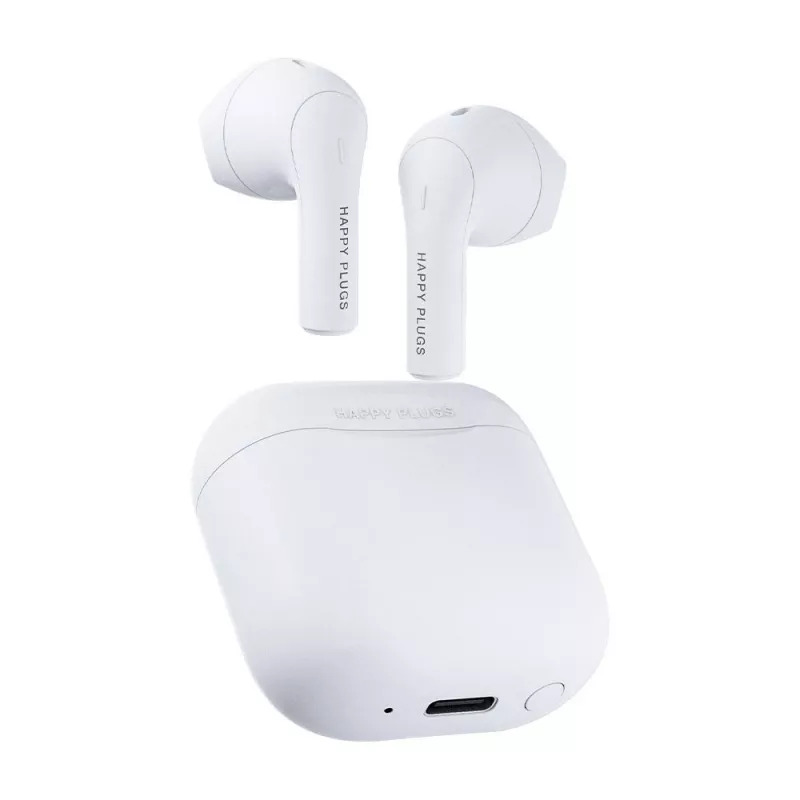 Auriculares happy plugs JOY TWS in-ear Bluetooth para llamadas, música, deporte — blanco, 20–20000 Hz