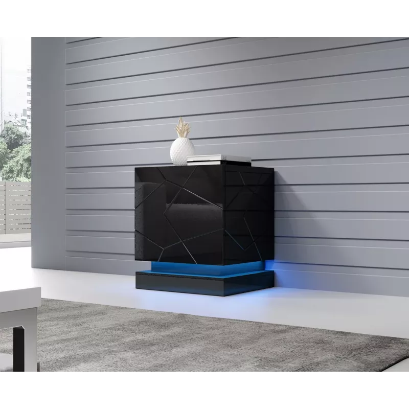 Iluminación de noche Cama Meble QIU, 2 uds., RGB, de superficie, alimentación AC