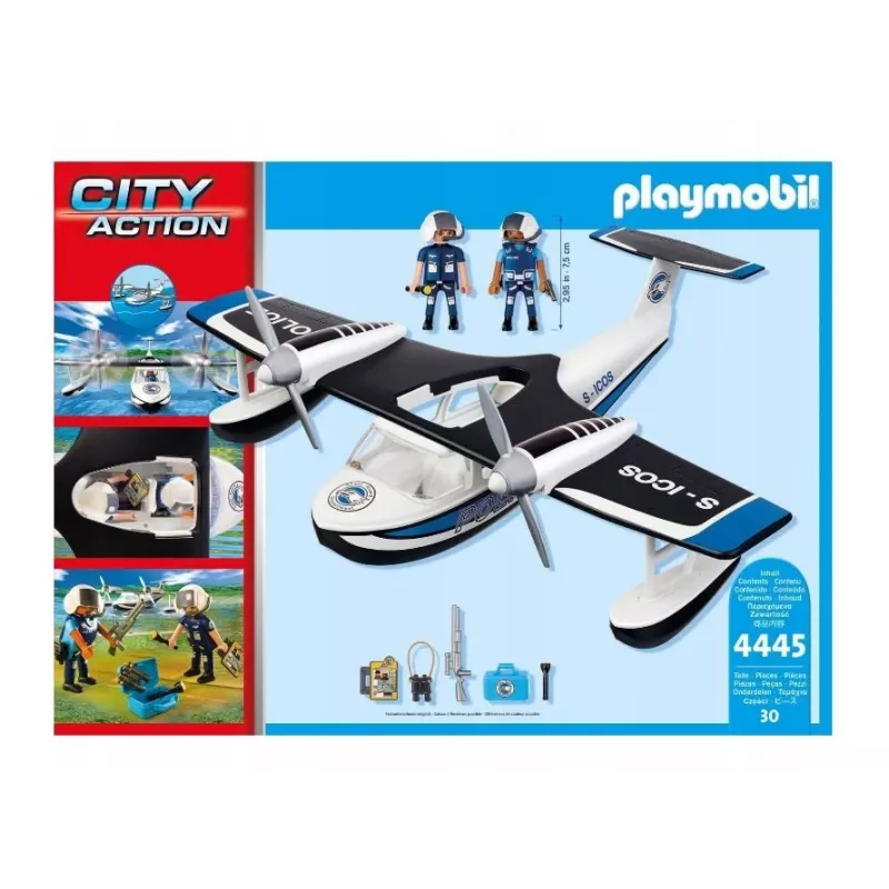 Set de figuras City Action 4445 hidroavión de policía
