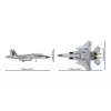 Bloques de construcción Cobi Boeing F-15EX Eagle II set de modelo COIB-5900, kit de escala coleccionable