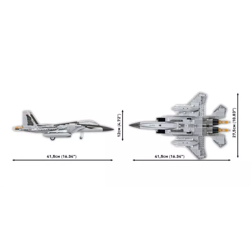 Bloques de construcción Cobi Boeing F-15EX Eagle II set de modelo COIB-5900, kit de escala coleccionable
