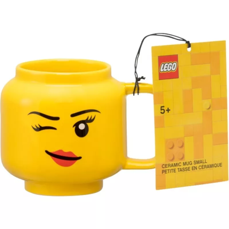 Taza de cerámica room copenhagen Winking Girl Small Amarilla 40460803, 250–350 ml