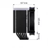 ENDORFY Fortis 5 ARGB disipador de CPU por aire, negro