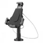 Soporte de mesa para iPad y tablet Manhattan, con cerradura, montaje en pared, protección antirrobo segura, tablets de 7,9 pulgadas a 10,5 pulgadas, giro 360°, inclinación +/- 70°, rotación 330°, negro, garantía de por vida