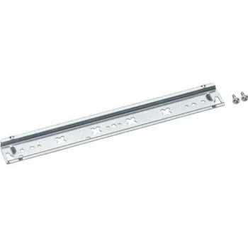 Hager U842B - Carril de montaje para armario eléctrico - Tornillo - Plata - Acero - 248 mm - 7,5 mm (U842B)